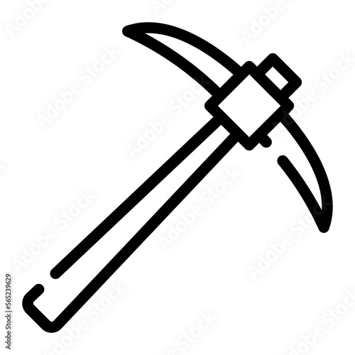 hoe line icon
