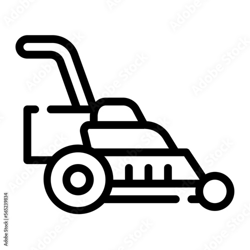 lawnmower line icon