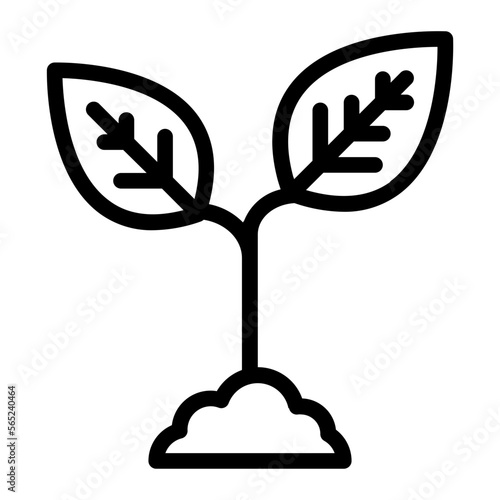 Plant line icon