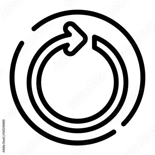 restart line icon