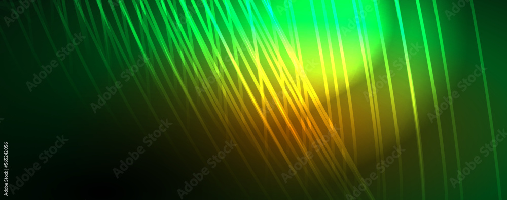Light beams, neon lines abstract background. Vector Illustration For Wallpaper, Banner, Background, Card, Book Illustration, landing page Light beams, neon lines abstract background. Vector Illustration For Wallpaper, Banner, Background, Card, Book Illustration, landing page
