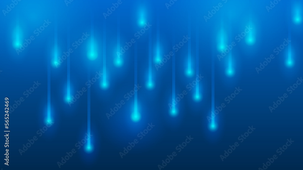 Blue digital background with sparkling blue light particles and areas with deep depths Particles form into lines, surfaces and grids. Vector illustration. Blue digital background with sparkling blue light particles and areas with deep depths Particles form into lines, surfaces and grids. Vector illustration.