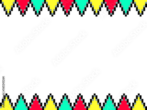 ドット絵のガーランドフレーム