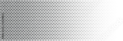 Monochrome Dots Background. Fade Texture. Vintage Pop-art Backdrop. Grunge Black and White Overlay. Vector illustration	