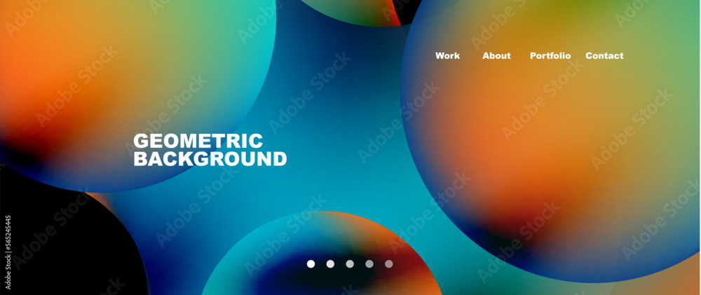 Flowing gradient colors and round elements and circles. Vector illustration for wallpaper, banner, background, leaflet, catalog, cover, flyer Flowing gradient colors and round elements and circles. Vector illustration for wallpaper, banner, background, leaflet, catalog, cover, flyer