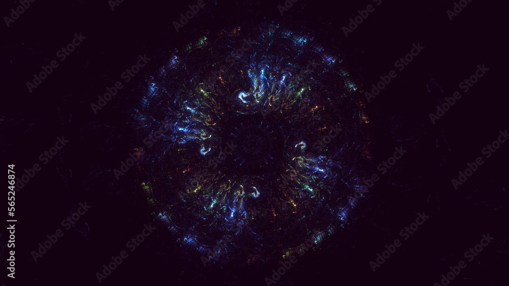 3D rendering abstract round light background 3D rendering abstract round light background
