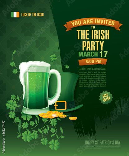 Happy Saint Patrick's day. Vector illustration