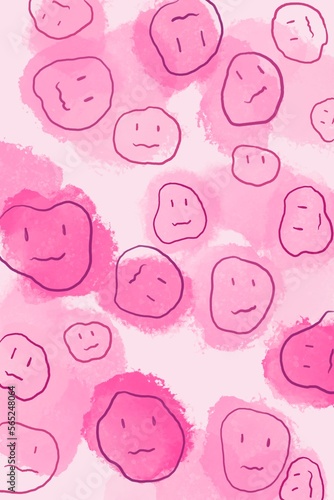 pink smile background