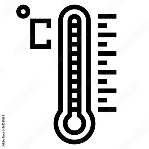 celsius line icon style