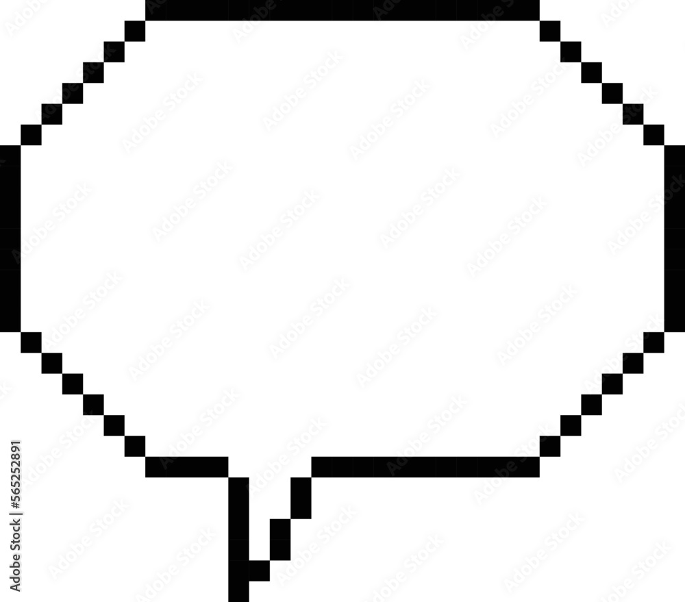 Speech bubble pixel vector image Speech bubble pixel vector image