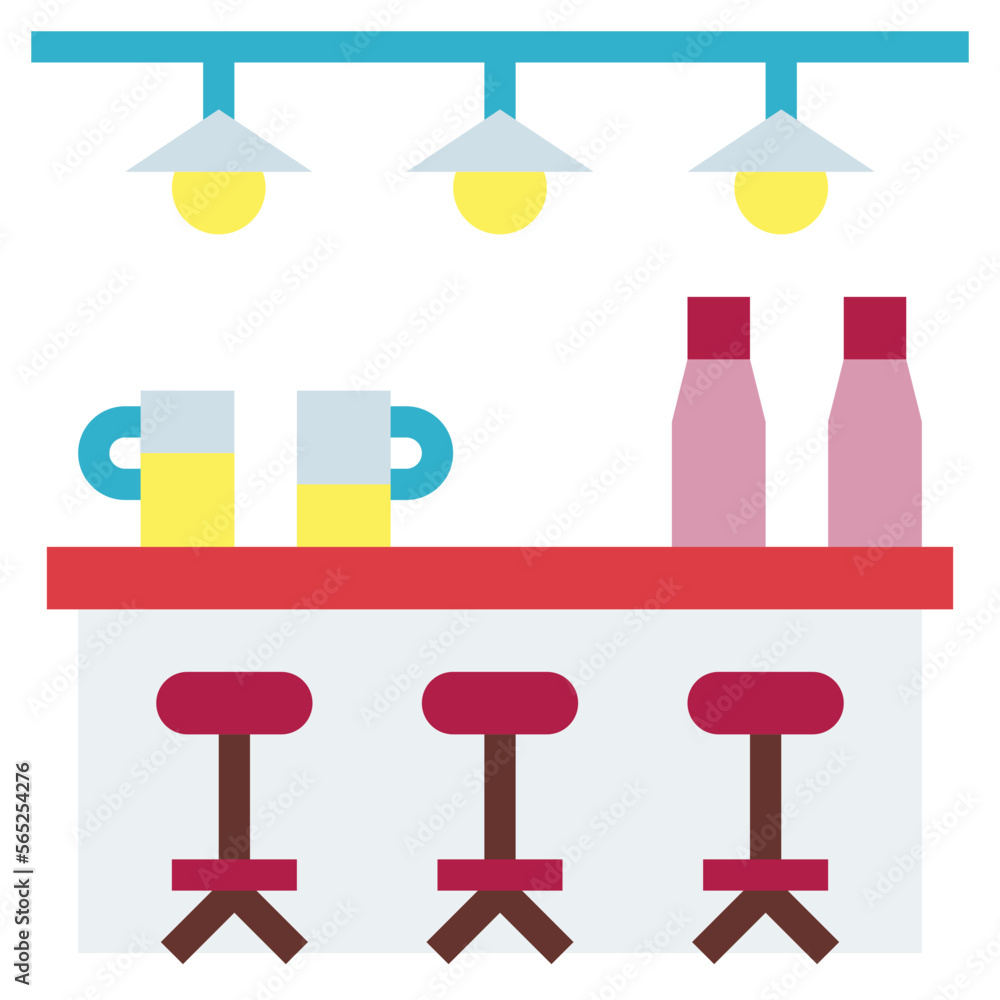 bar flat icon style bar flat icon style
