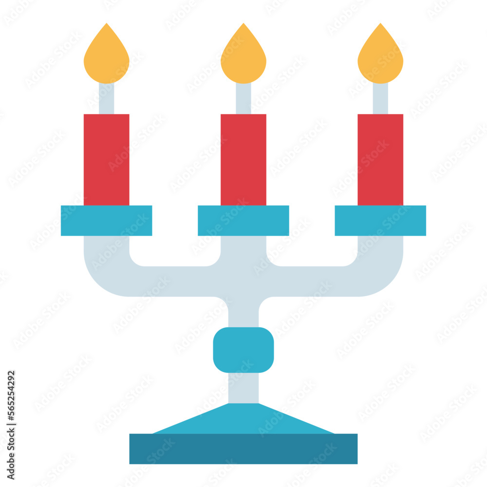 candelabra flat icon style candelabra flat icon style