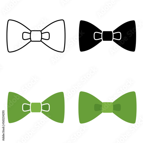 Bow Tie in flat style isolated