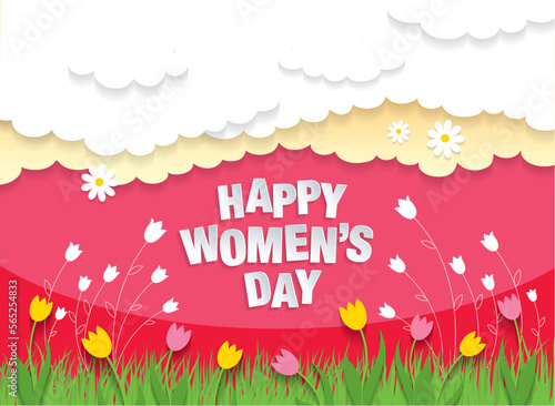 Happy Women's Day. Vector illustration