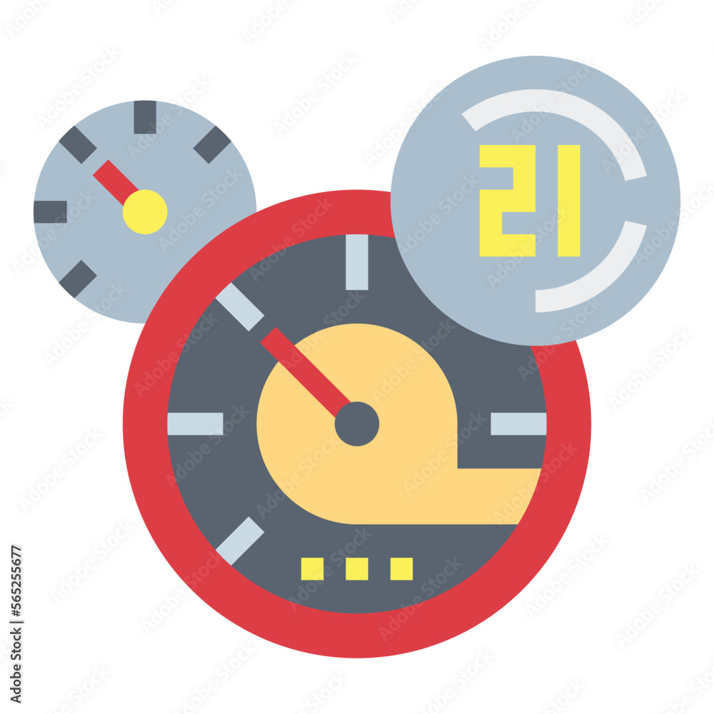 speedometer flat icon style speedometer flat icon style