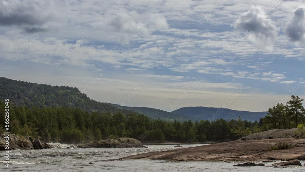 landscape with river and mountains landscape with river and mountains
