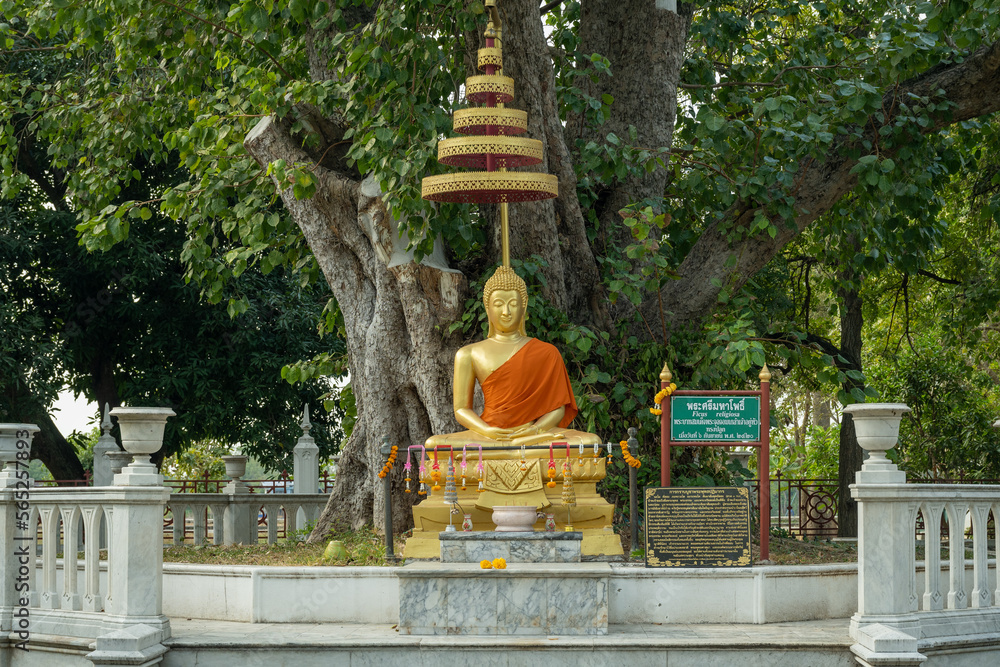 Ayutthaya, Thailand. 07 January 2023, Wat Niwet Thammaprawat