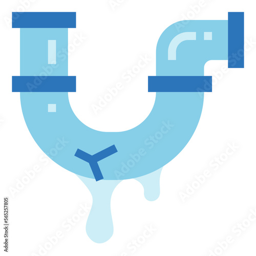 leak flat icon style