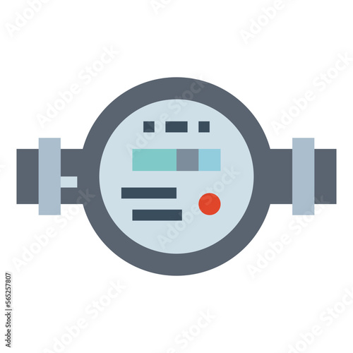 meter flat icon style