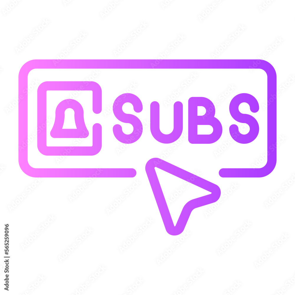 subscribe gradient icon subscribe gradient icon