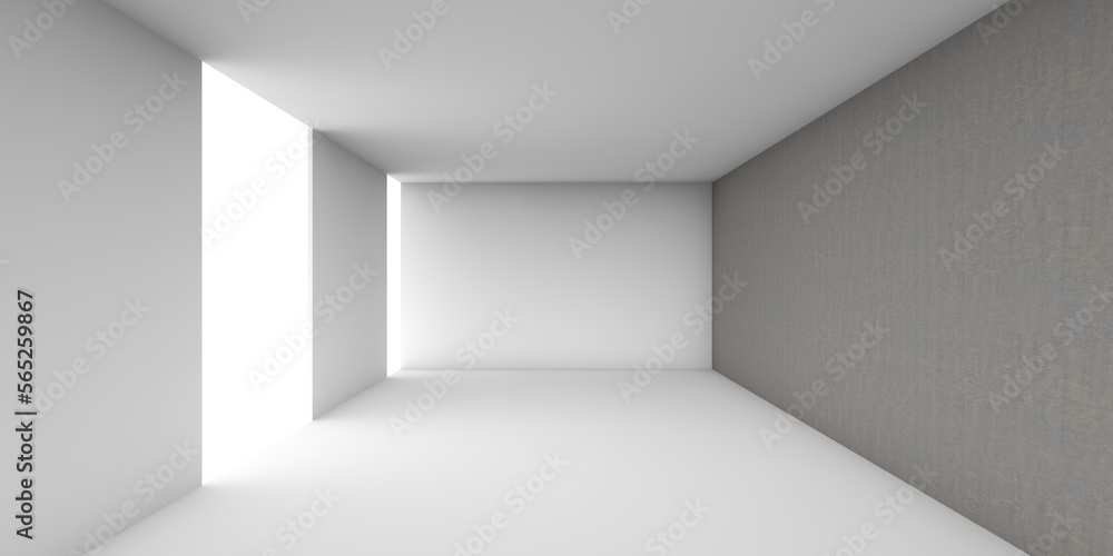 White empty room White empty room