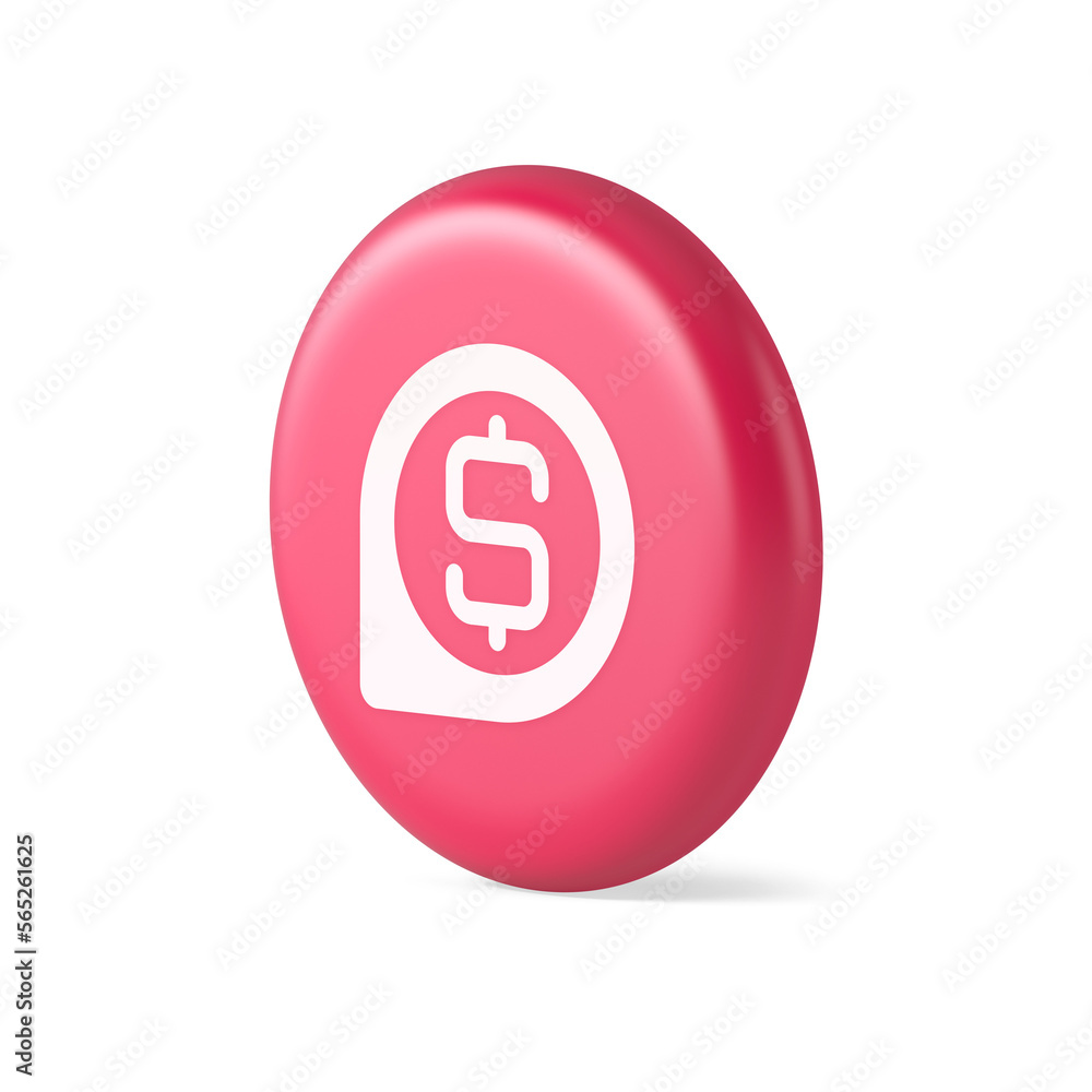Bank money exchange map pin pointer button cash location dollar symbol web app design 3d realistic icon Bank money exchange map pin pointer button cash location dollar symbol web app design 3d realistic icon