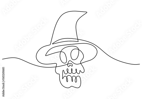 Hand drawing one line of sk...