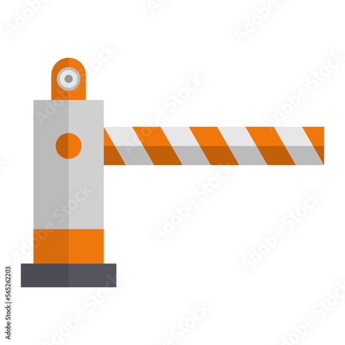 Road Barrier Icon Style