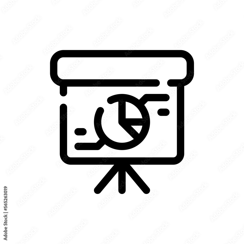 pie chart line icon pie chart line icon