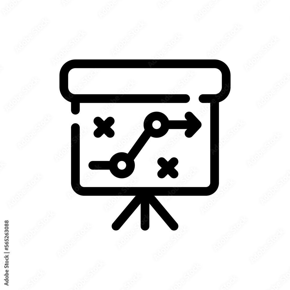 strategy line icon strategy line icon