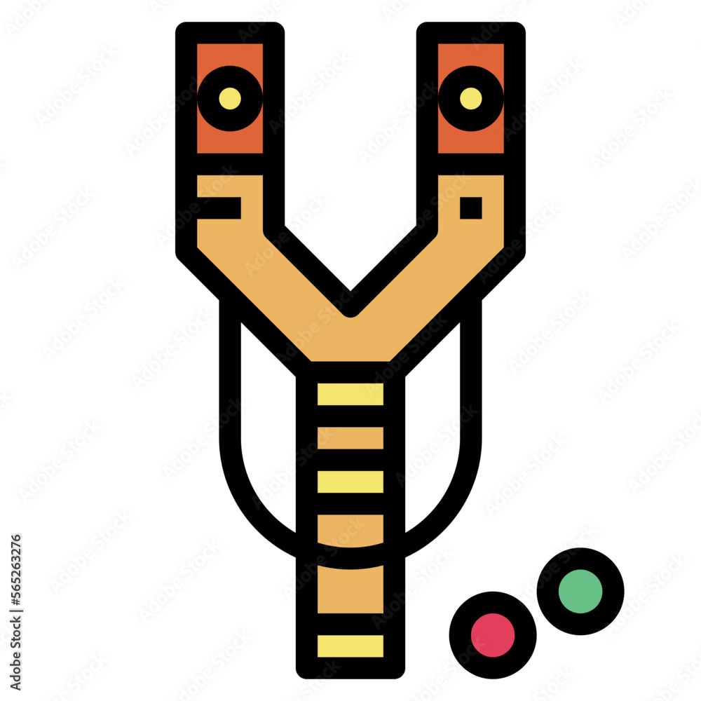 slingshot filled outline icon style slingshot filled outline icon style