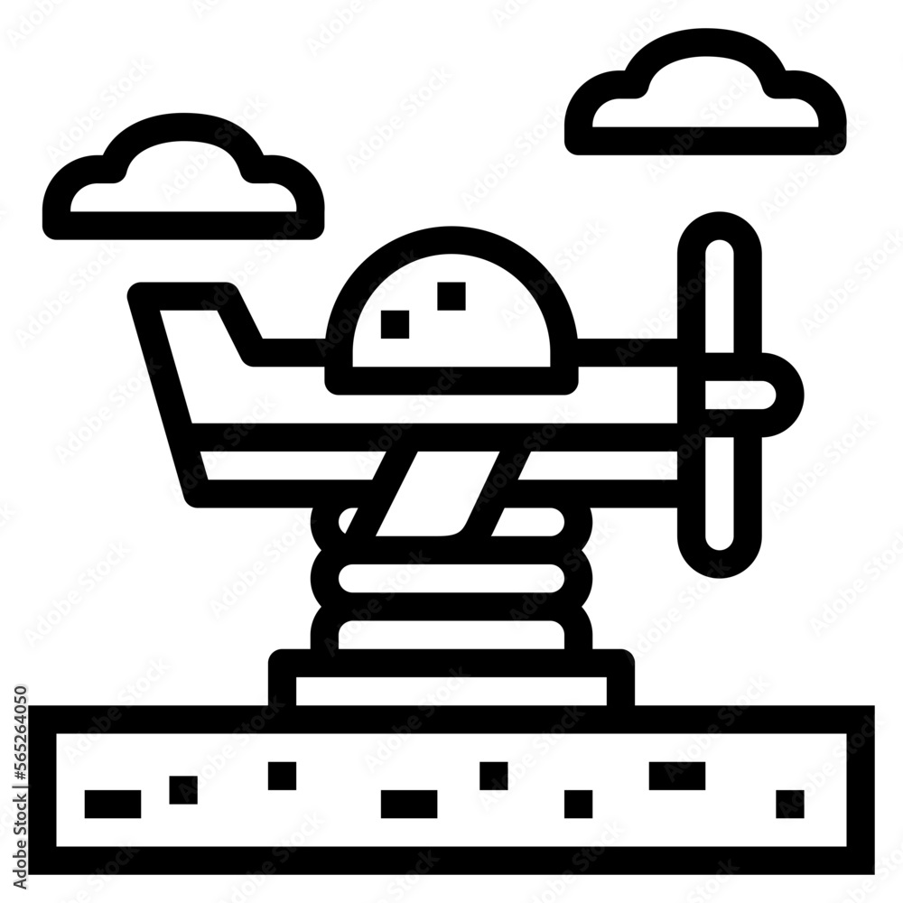 plane line icon style plane line icon style