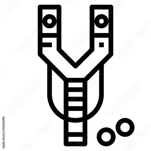 slingshot line icon style