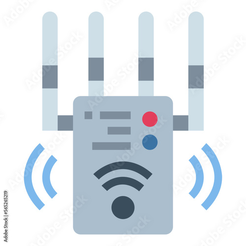 wireless flat icon style