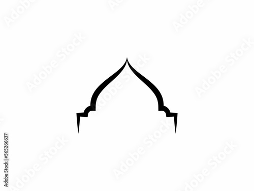 Photo Mosque icon vector