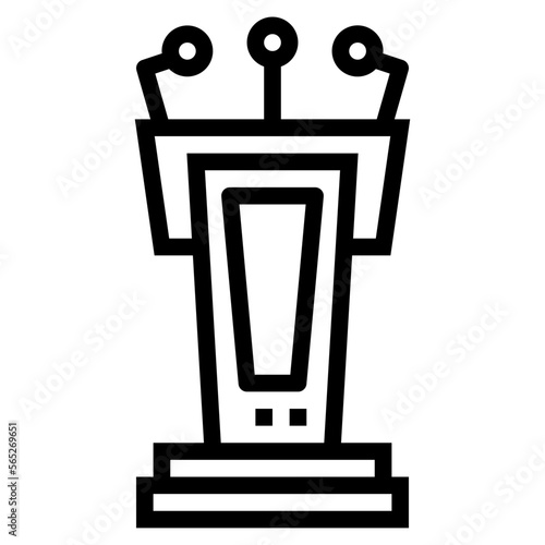 tribune line icon style