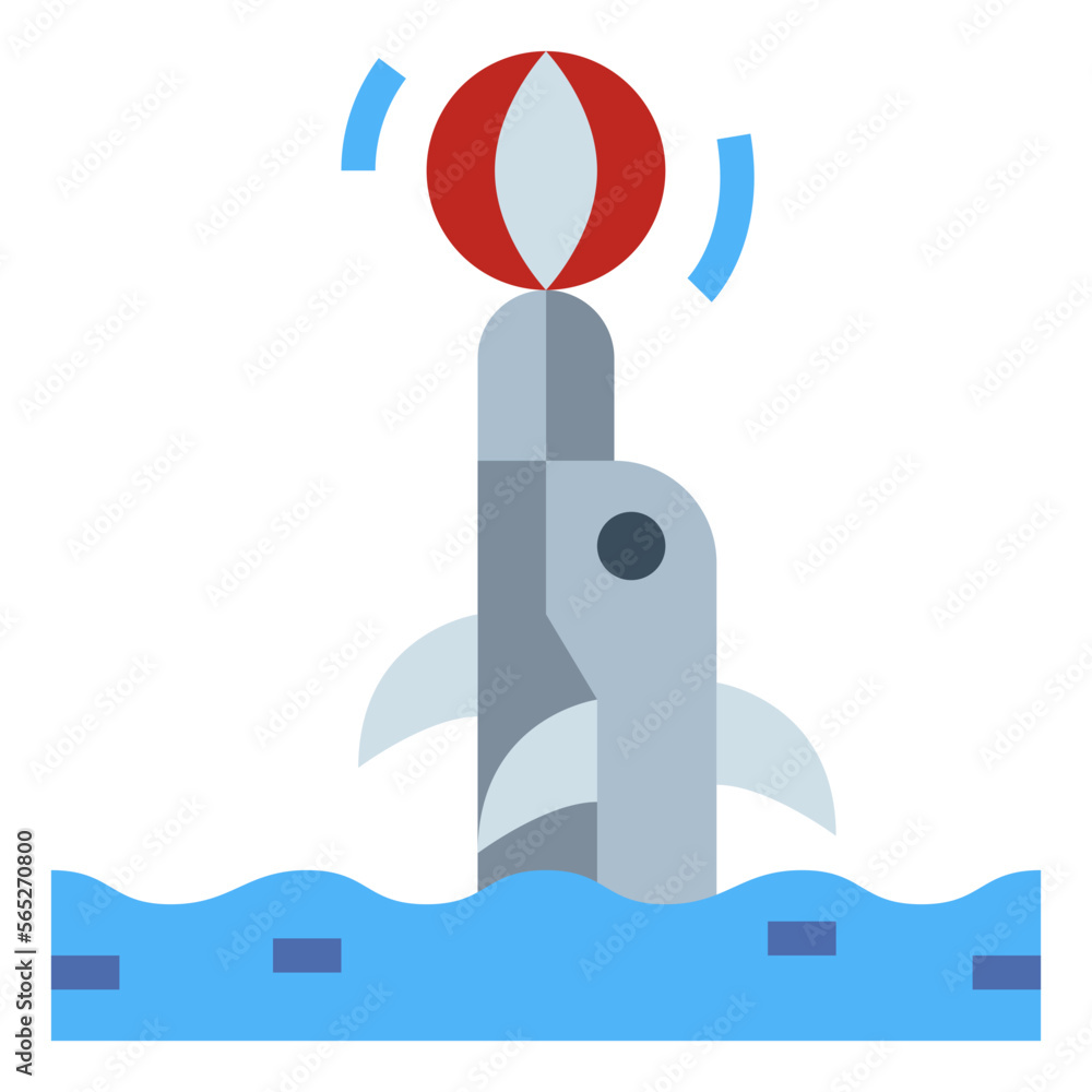 dolphin flat icon style dolphin flat icon style