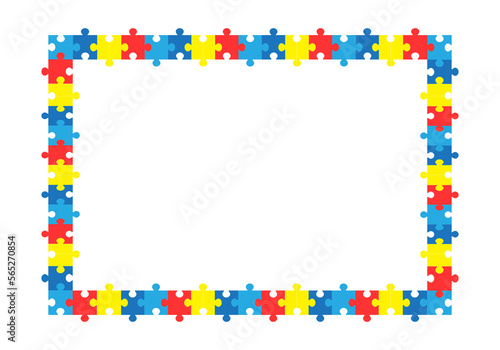 Bild auf Leinwand World autism awareness day