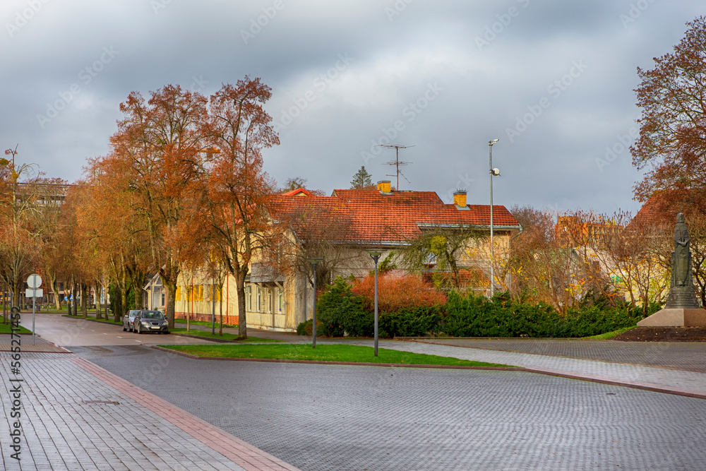 Obraz premium Scenic Autumn Colors Druskininkai in Lithuania.