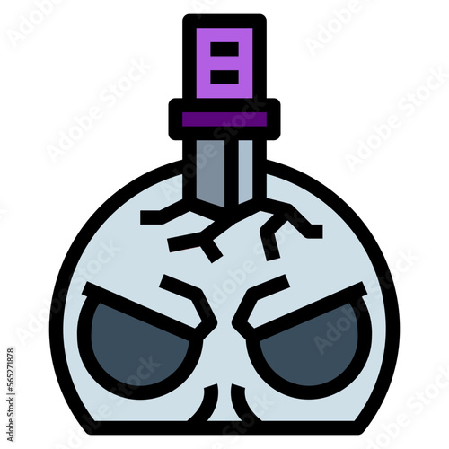 ritual filled outline icon style