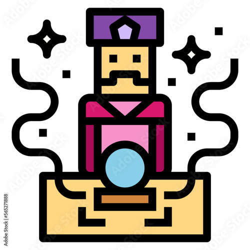 seer filled outline icon style