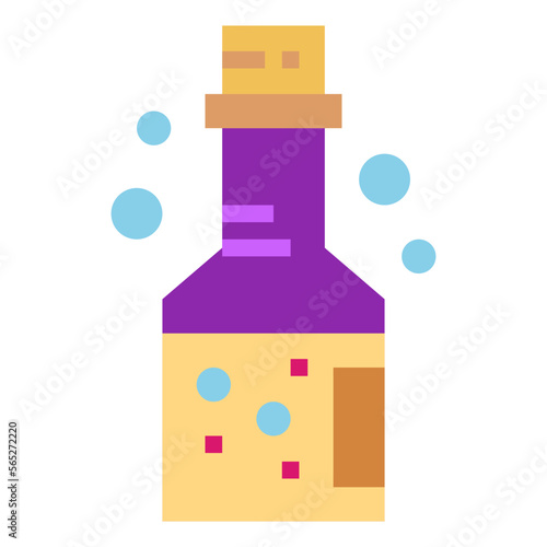 poison flat icon style