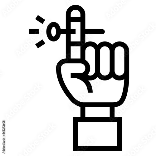 magic trick line icon style