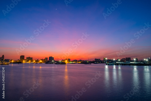 Morning sunrise at Pattaya, Thailand.
