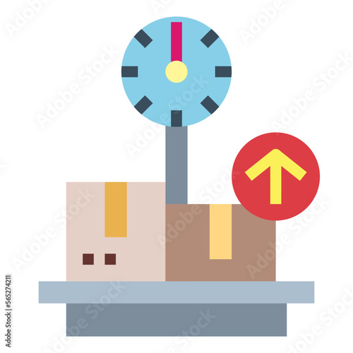 weight flat icon style