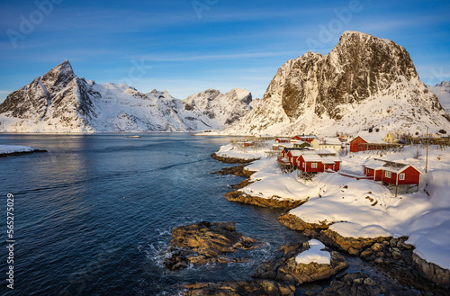 Hamnoy village in winter seasons, Lofoten Islands, Norway