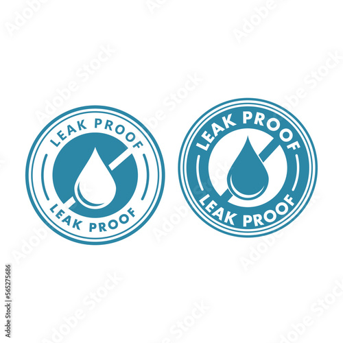 Leak proof vector logo design. Suitable for business, web, and product label