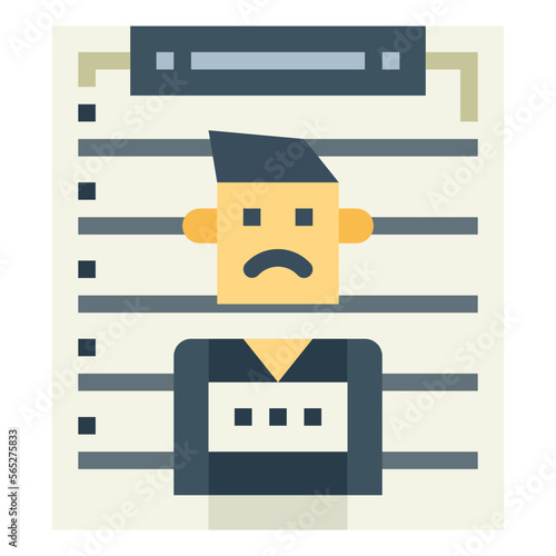 wanted flat icon style