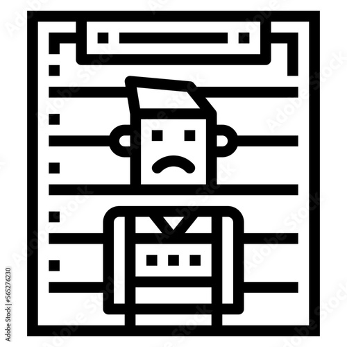 wanted line icon style