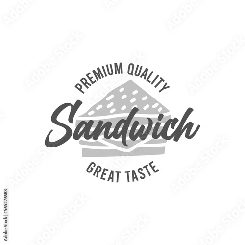 Sandwich logo template, Suitable for restaurant and cafe logo